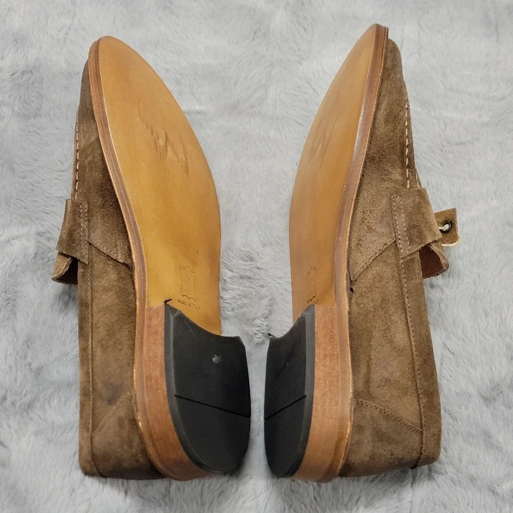 Astorflex Mokaflex Shoes Mens US 9.5 EU 43 Brown Suede Penny Loafers Italy
